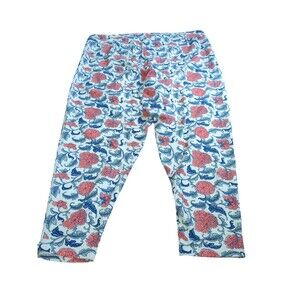 C   Est 1946 Leggings  18/20 Womens  Floral Capri Elastic Waist